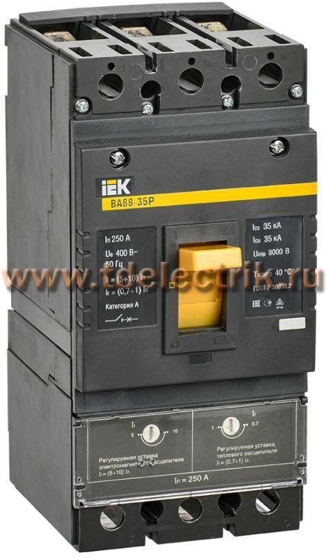 Фотография №1, Авт. выкл. ВА88-35Р 3Р 250А 35кА IEK
