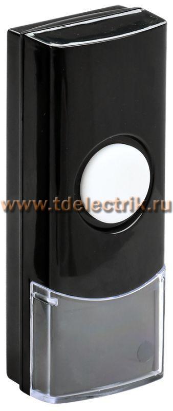 Фотография №1, Кнопка для звонка беспроводного КЗБ2 IP44 черная IEK