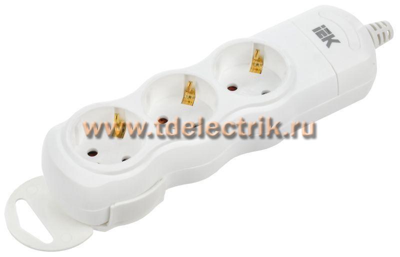 Фотография №1, Розетка переносная разб. РПр03 3 места IEK