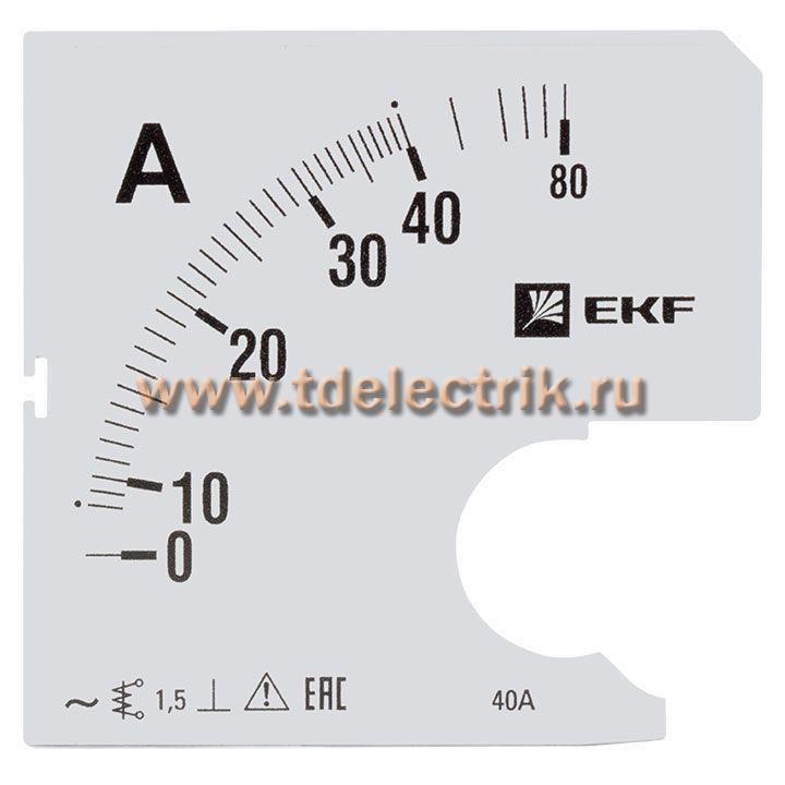 Фотография №1, Шкала сменная для A961 40/5А-1,5 EKF PROxima