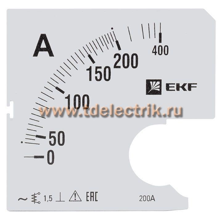 Фотография №1, Шкала сменная для A961 200/5А-1,5 EKF PROxima