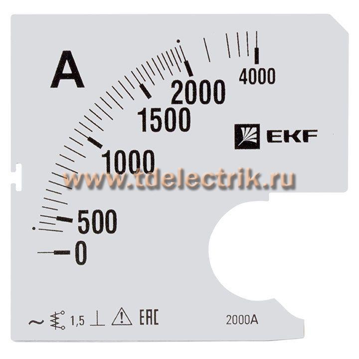 Фотография №1, Шкала сменная для A961 2000/5А-1,5 EKF PROxima
