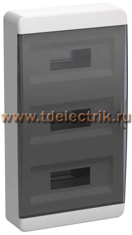 Фотография №1, TEKFOR Корпус пласт. ЩРН-П-36 IP41 черн. прозр. дверь IEK