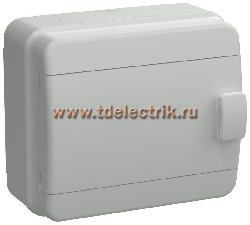 Фотография №1, TEKFOR Корпус пласт. КМПн-8 IP65 сер. непрозр. дверь IEK