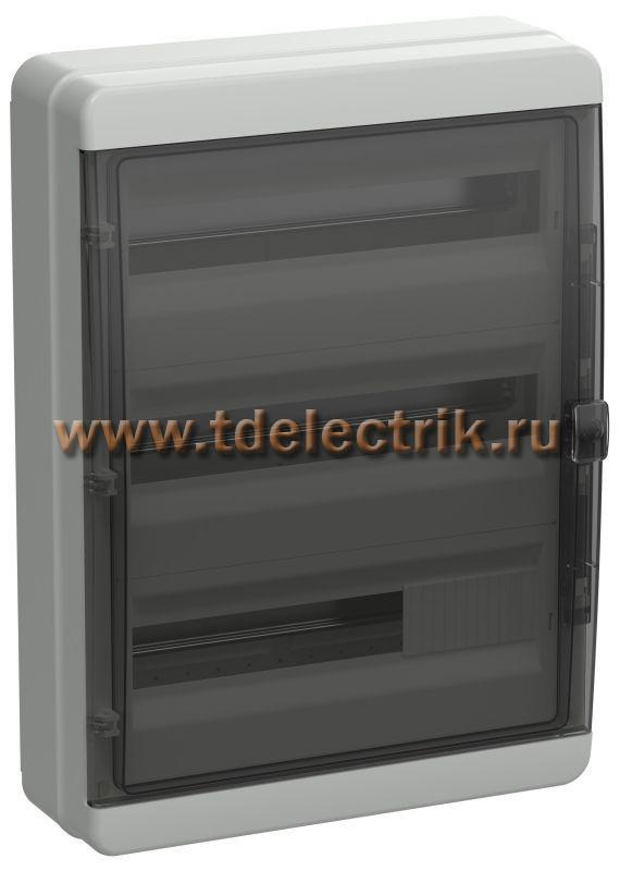 Фотография №1, TEKFOR Корпус пласт. КМПн-54 IP65 черн. прозр. дверь IEK