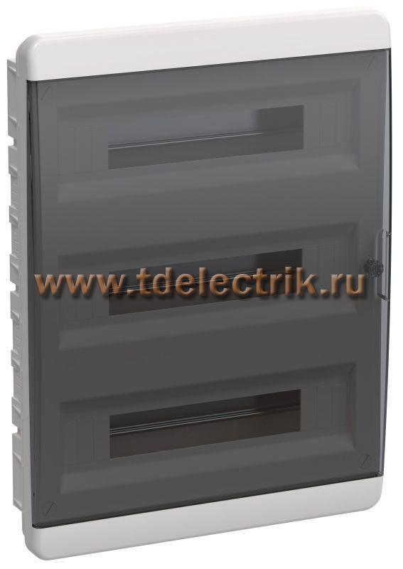 Фотография №1, TEKFOR Корпус пласт. ЩРВ-П-54 IP41 черн. прозр. дверь IEK