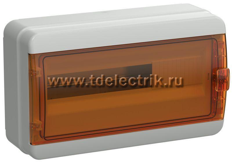 Фотография №1, TEKFOR Корпус пласт. КМПн-18 IP65 оранж. прозр. дверь IEK