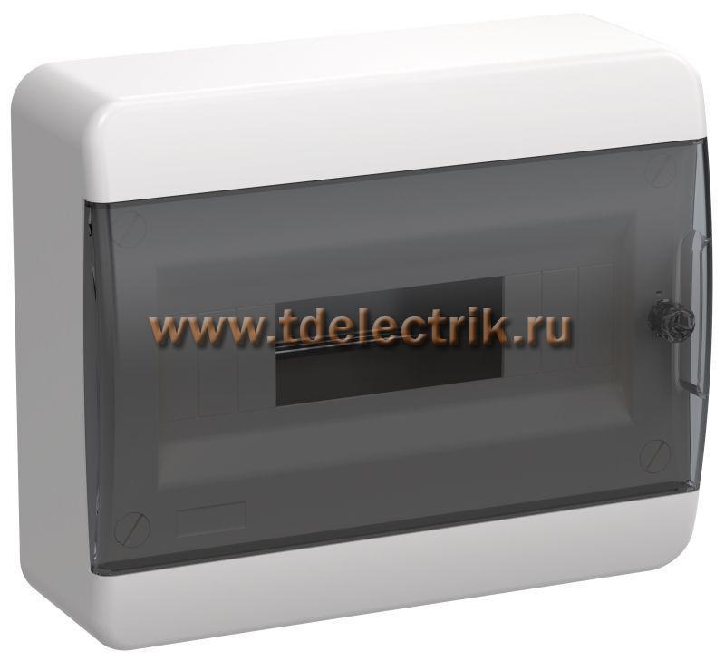 Фотография №1, TEKFOR Корпус пласт. ЩРН-П-12 IP41 черн. прозр. дверь IEK