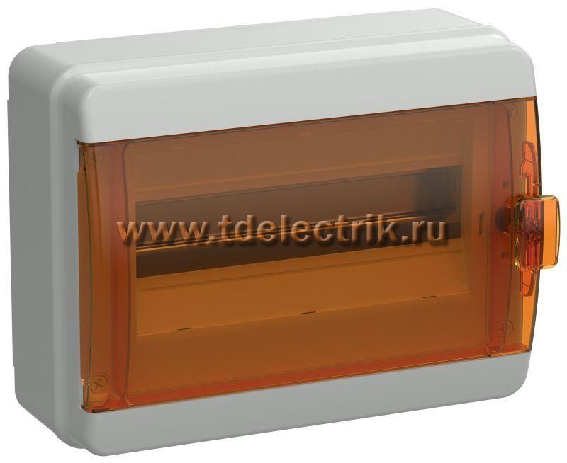 Фотография №1, TEKFOR Корпус пласт. КМПн-12 IP65 оранж. прозр. дверь IEK