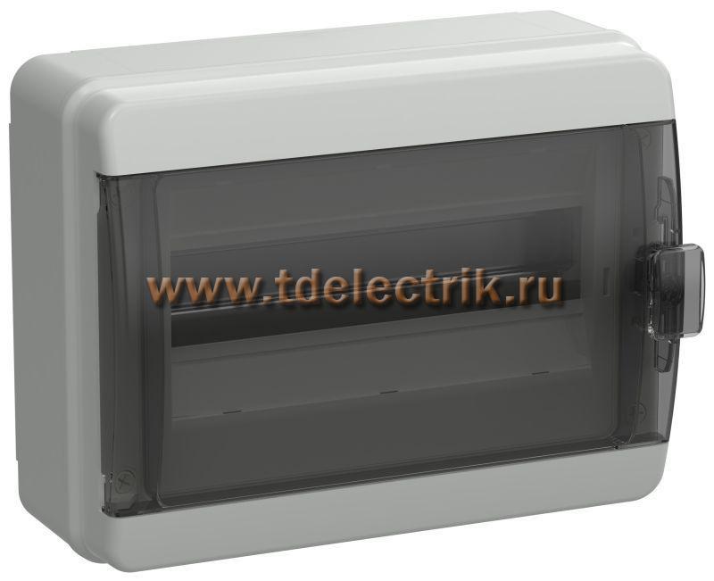 Фотография №1, TEKFOR Корпус пласт. КМПн-12 IP65 черн. прозр. дверь IEK