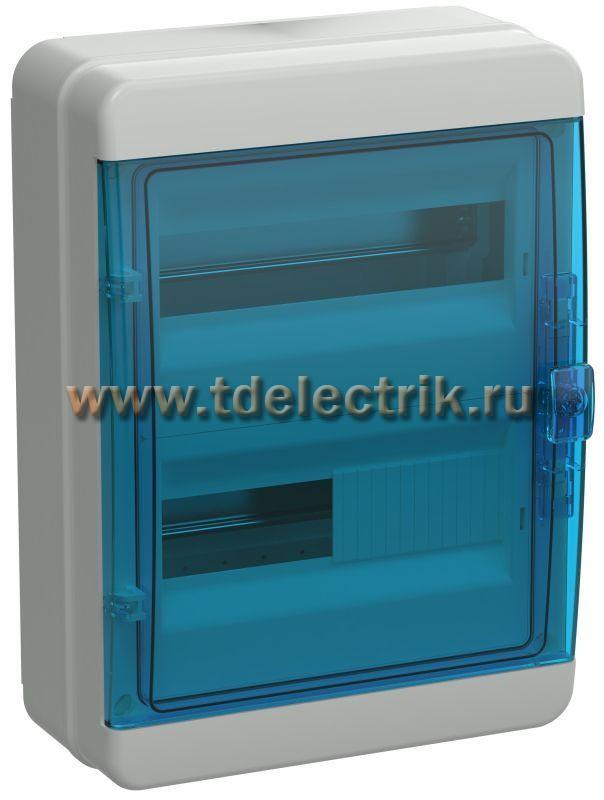 Фотография №1, TEKFOR Корпус пласт. КМПн-24 IP65 син. прозр. дверь IEK
