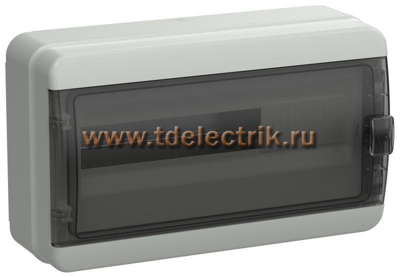 Фотография №1, TEKFOR Корпус пласт. КМПн-18 IP65 черн. прозр. дверь IEK