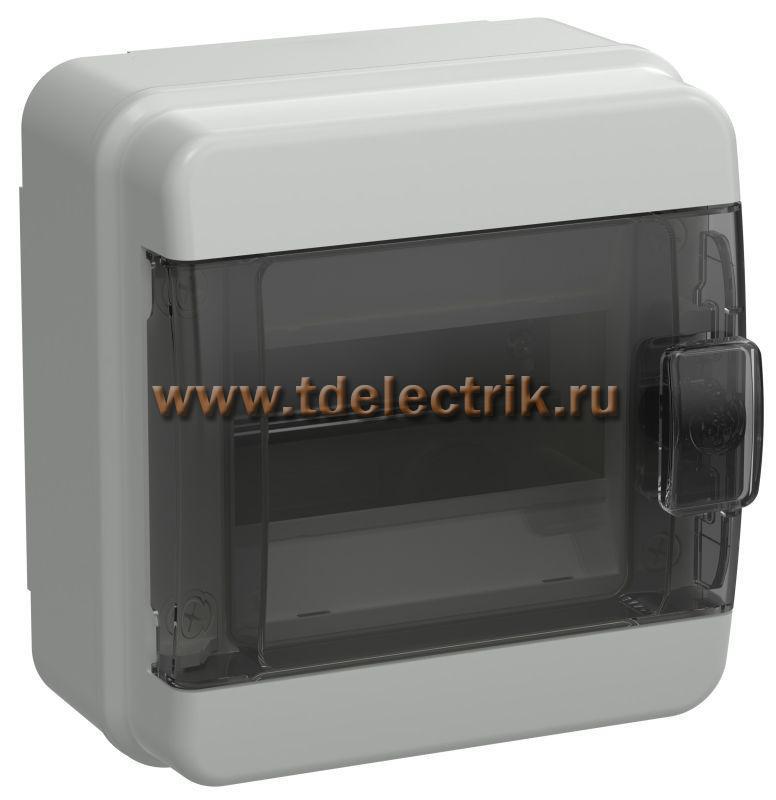 Фотография №1, TEKFOR Корпус пласт. КМПн-6 IP65 черн. прозр. дверь IEK
