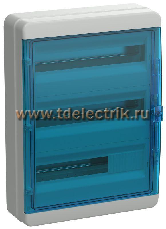 Фотография №1, TEKFOR Корпус пласт. КМПн-54 IP65 син. прозр. дверь IEK
