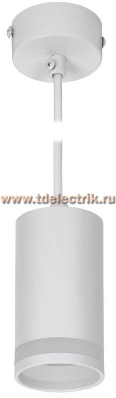 Фотография №1, Светильник 4007 подвесной GU10 белый IEK