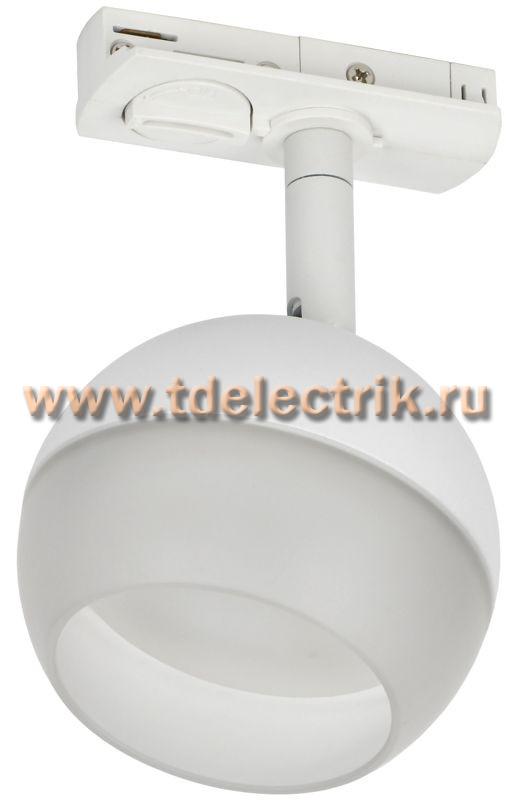 Фотография №1, Светильник 4118 декор. трековый поворотный GX53 белый IEK