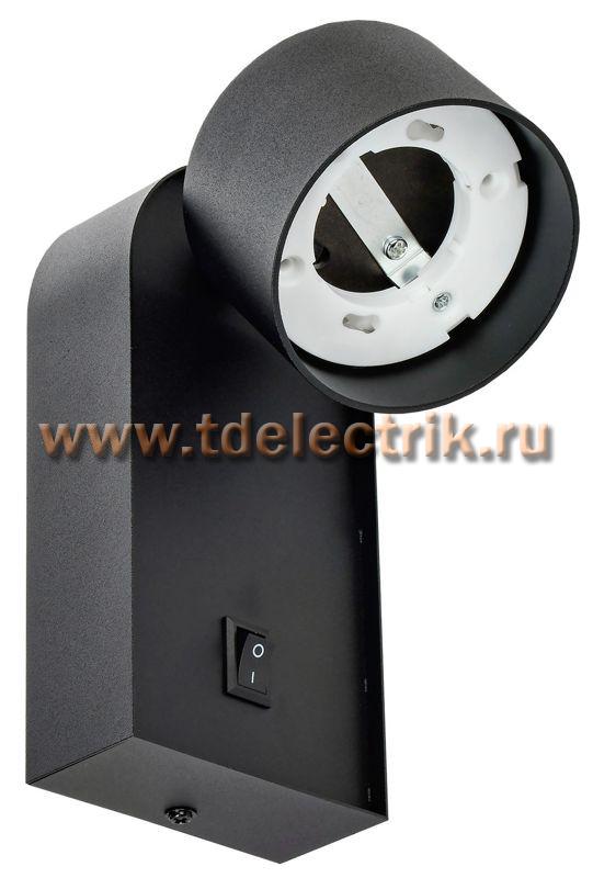 Фотография №1, Светильник 4041 настенный GX53 черный IEK