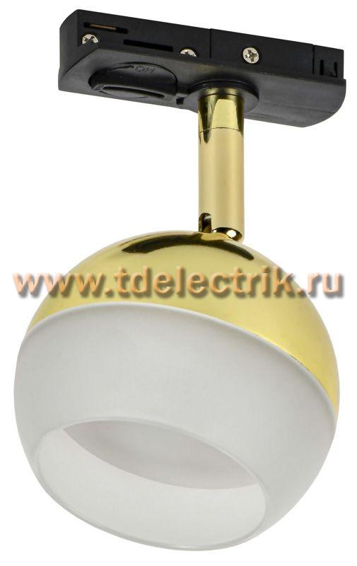 Фотография №1, Светильник 4118 декор. трековый поворотный GX53 золото IEK