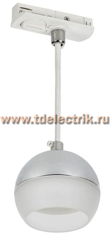Фотография №1, Светильник 4119 декор. трековый подвесной GX53 хром IEK