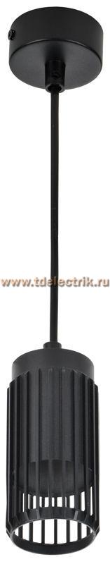 Фотография №1, Светильник 4211 подвесной GU10 черный IEK