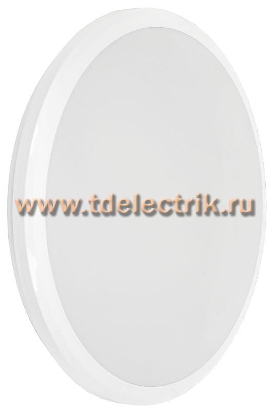 Фотография №1, Светильник LED ДПБ 3009 40Вт IP54 4000K круг белый IEK