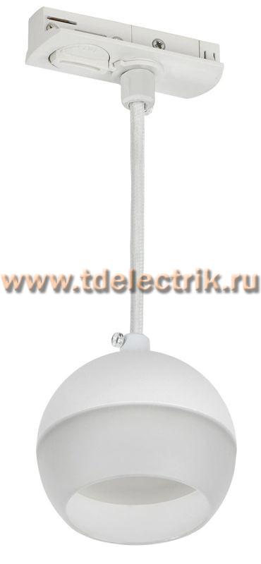 Фотография №1, Светильник 4119 декор. трековый подвесной GX53 белый IEK