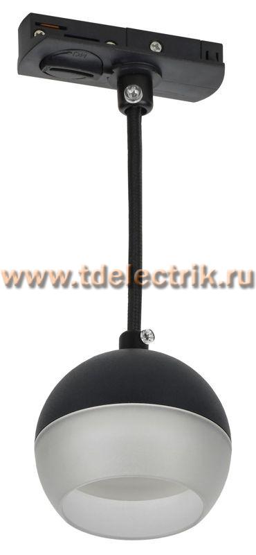 Фотография №1, Светильник 4119 декор. трековый подвесной GX53 черный IEK