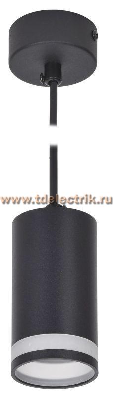 Фотография №1, Светильник 4007 подвесной GU10 черный IEK