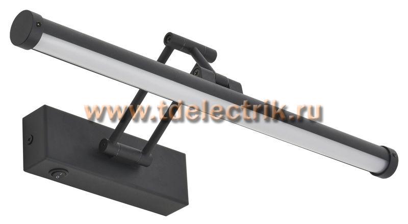 Фотография №1, Светильник LED 5115 настенный 8Вт 4000К IP20 черный IEK