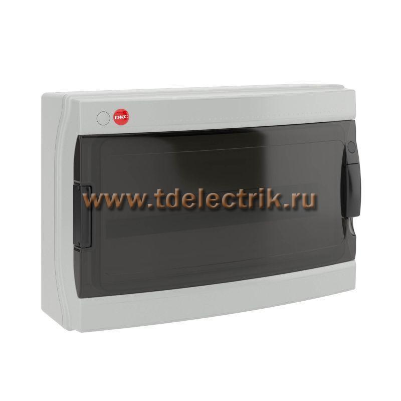 Фотография №1, Щиток настен. с дверцей 18 мод.,IP65, серый