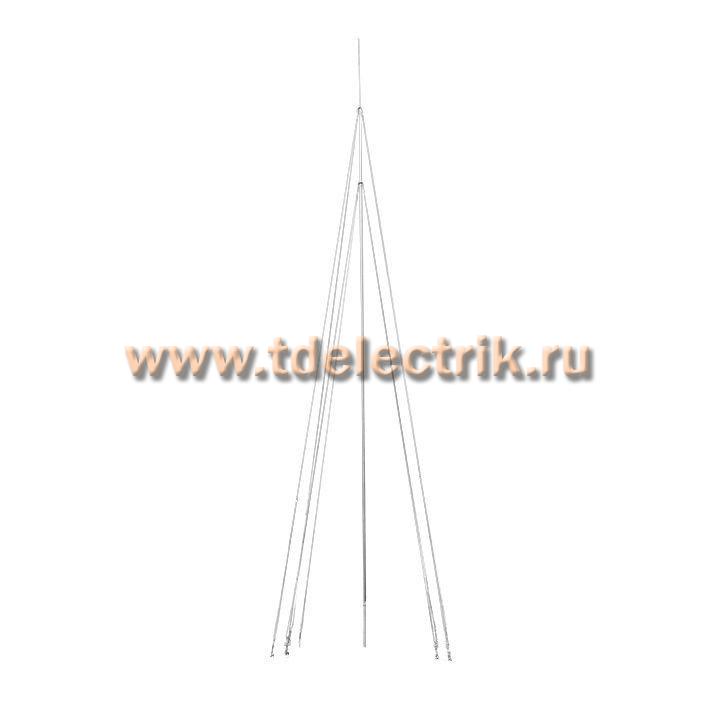 Фотография №1, Мачта молниеприемная L=8м, D=40мм (+ коробка с растяжками) AL/NI EKF PROxima