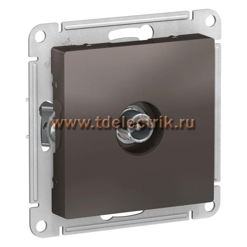 Фотография №1, ATLASDESIGN TV Розетка оконечная 1DB  механизм  мокко