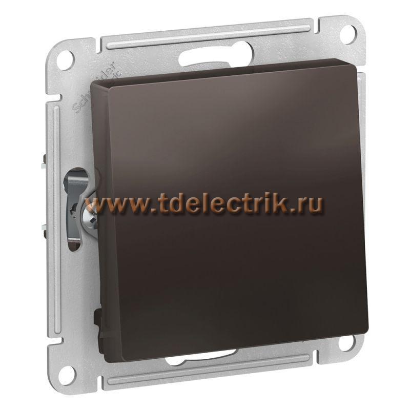Фотография №1, ATLASDESIGN 1-клавишный переключатель  сх.6  10АХ  механизм  мокко
