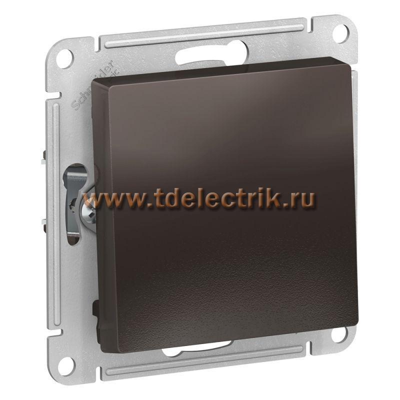 Фотография №1, ATLASDESIGN Выключатель с самовозвратом  сх.1  10АХ  механизм  мокко