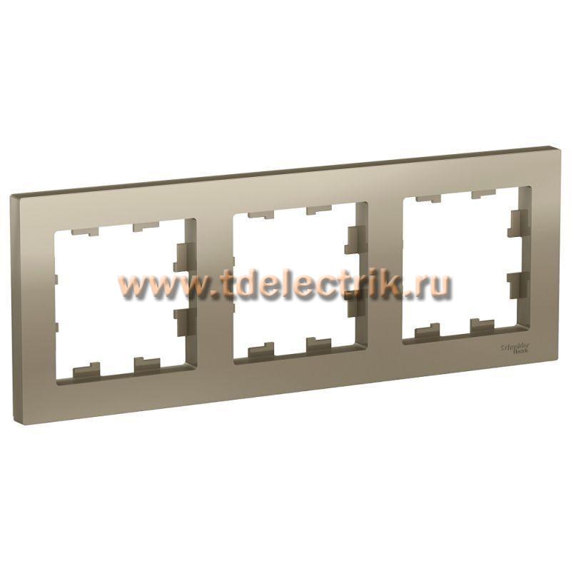 Фотография №1, ATLASDESIGN 3-постовая Рамка  универсальная  шампань