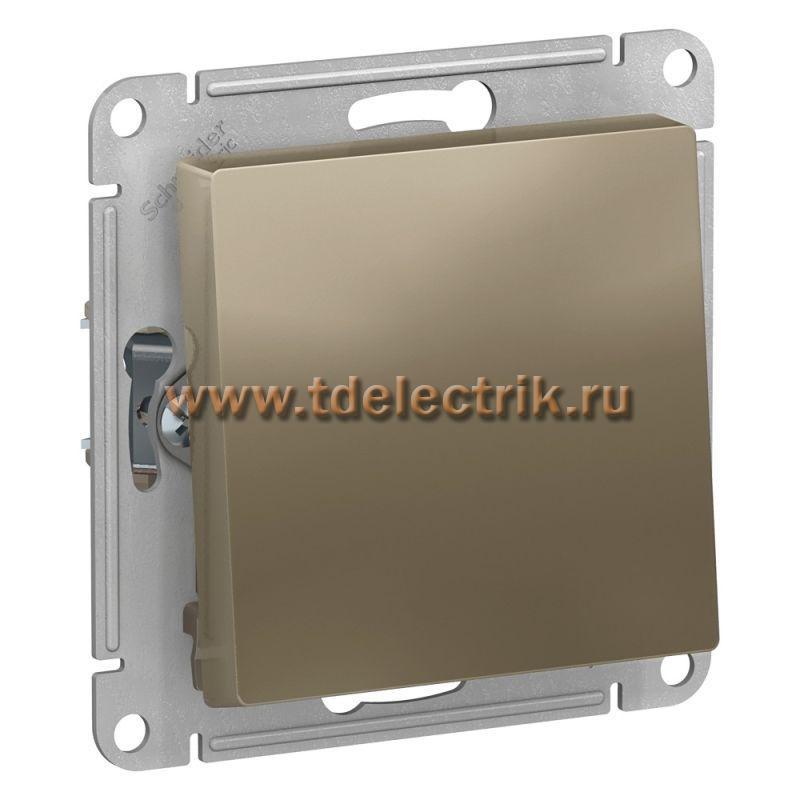 Фотография №1, ATLASDESIGN 1-клавишный переключатель  сх.6  10АХ  механизм  шампань