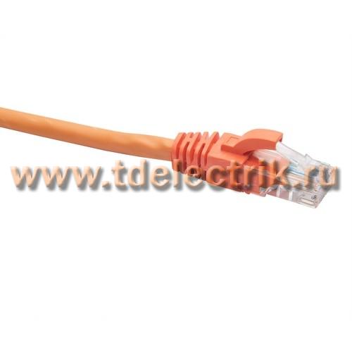 Фотография №1, Коммутационный шнур U/UTP категория 5e LSZH нг(А)-HF 10,0 м, оранжевый