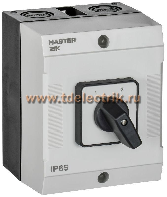 Фотография №1, Переключатель кулачковый в боксе станд. рук. 10А сх. 55 MASTER IEK