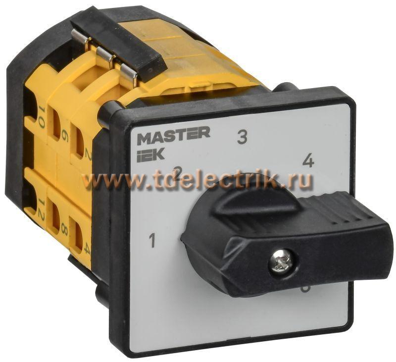 Фотография №1, Переключатель кулачковый станд. рук. 10А сх. 85 MASTER IEK