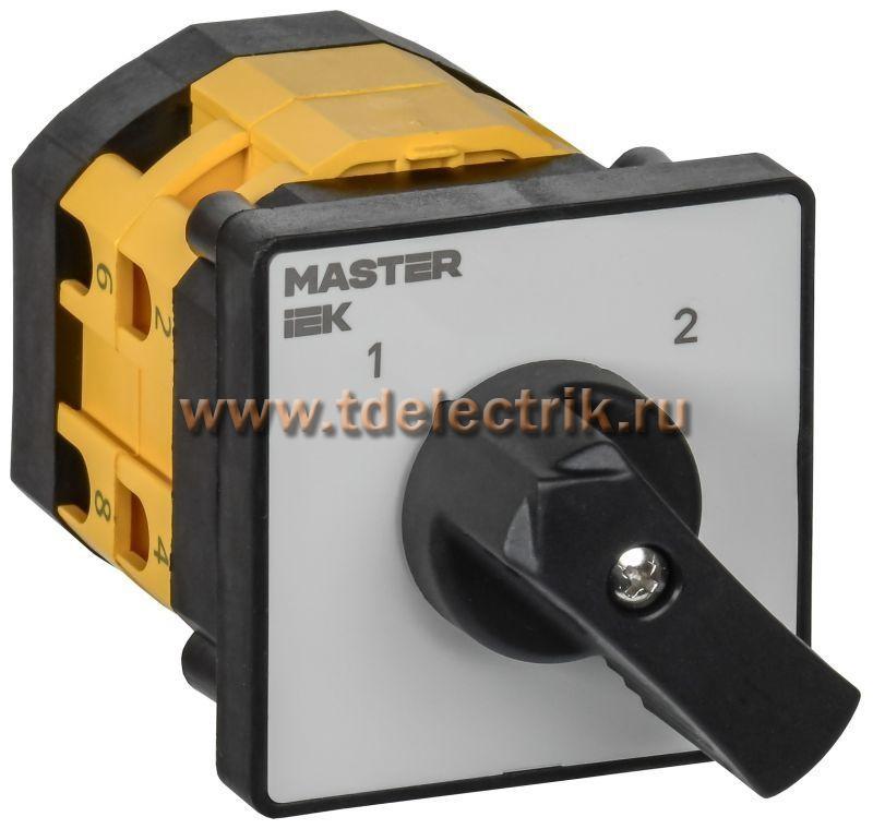 Фотография №1, Переключатель кулачковый станд. рук. 16А сх. 55 MASTER IEK
