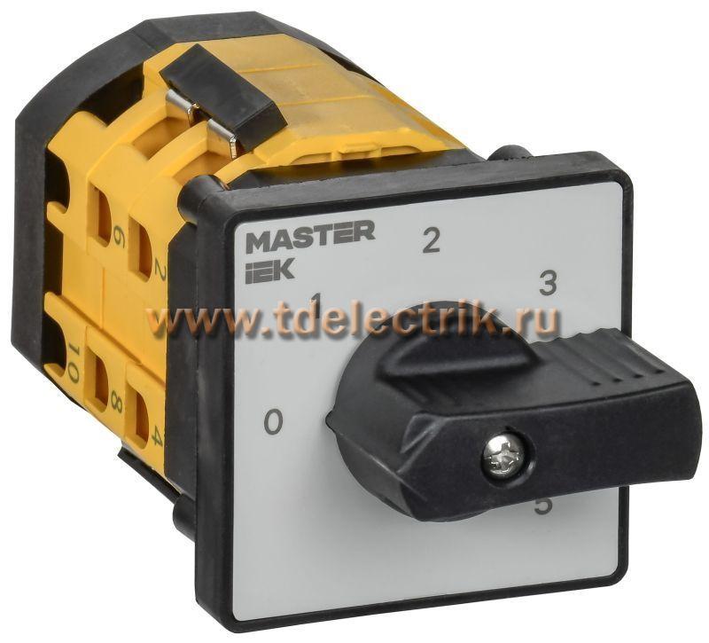 Фотография №1, Переключатель кулачковый станд. рук. 10А сх. 110 MASTER IEK