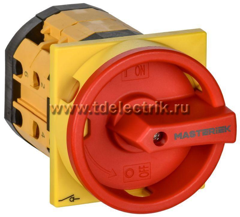 Фотография №1, Переключатель кулачковый закр. рук. авар. 16А сх. 91 MASTER IEK