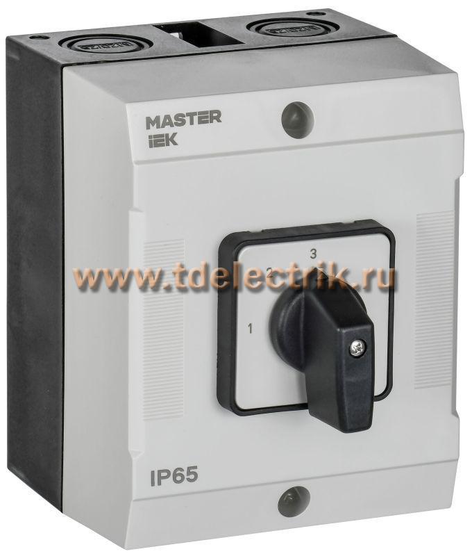 Фотография №1, Переключатель кулачковый в боксе станд. рук. 10А сх. 82 MASTER IEK
