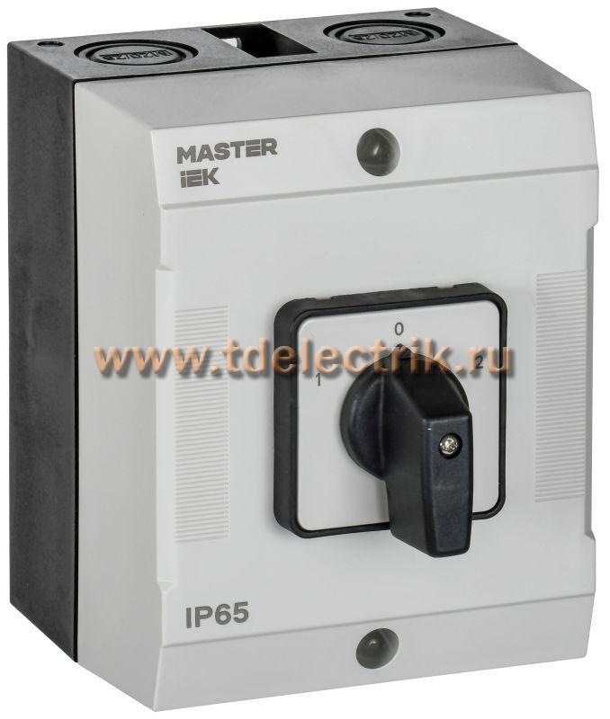 Фотография №1, Переключатель кулачковый в боксе станд. рук. 10А сх. 53 MASTER IEK