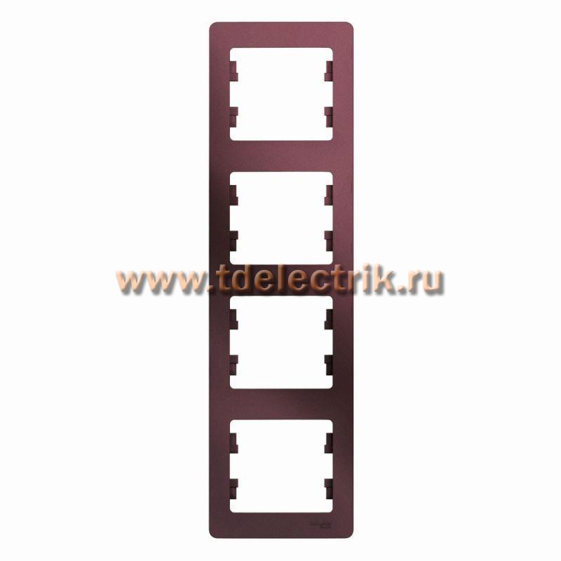 Фотография №1, GLOSSA 4-постовая РАМКА вертикальная БАКЛАЖАНОВЫЙ