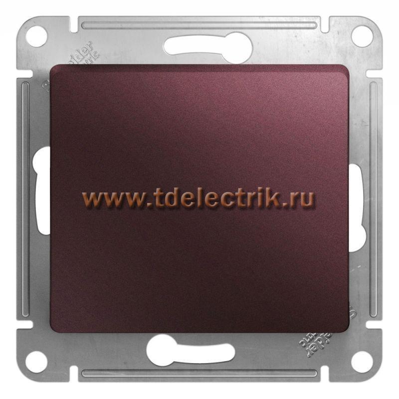 Фотография №1, GLOSSA 1-клавишный ПЕРЕКЛЮЧАТЕЛЬсх.610AX механизм БАКЛАЖАНОВЫЙ