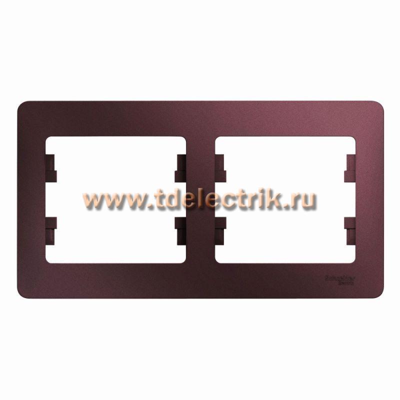 Фотография №1, GLOSSA 2-постовая РАМКА горизонтальная БАКЛАЖАНОВЫЙ
