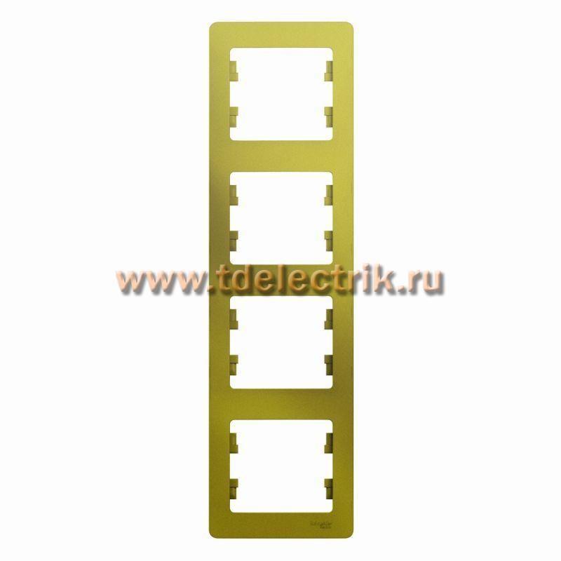 Фотография №1, GLOSSA 4-постовая РАМКА вертикальная ФИСТАШКОВЫЙ