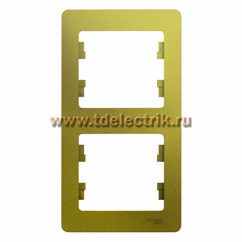 Фотография №1, GLOSSA 2-постовая РАМКА вертикальная ФИСТАШКОВЫЙ