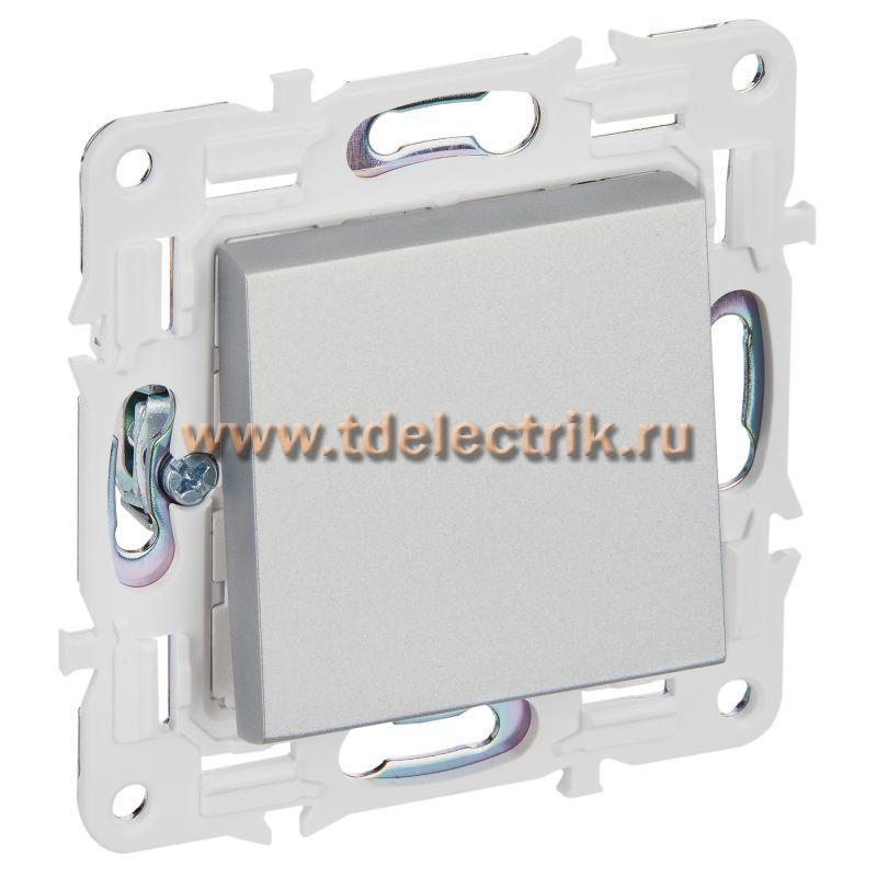 Фотография №1, SKANDY Выключатель 1-кл. перекр. 10А SK-V03S сереб. IEK